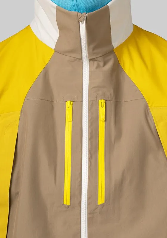 NOCTA X L'ART Balaclava Tech Hooded Jacket - Khaki/Vivid Sulfur