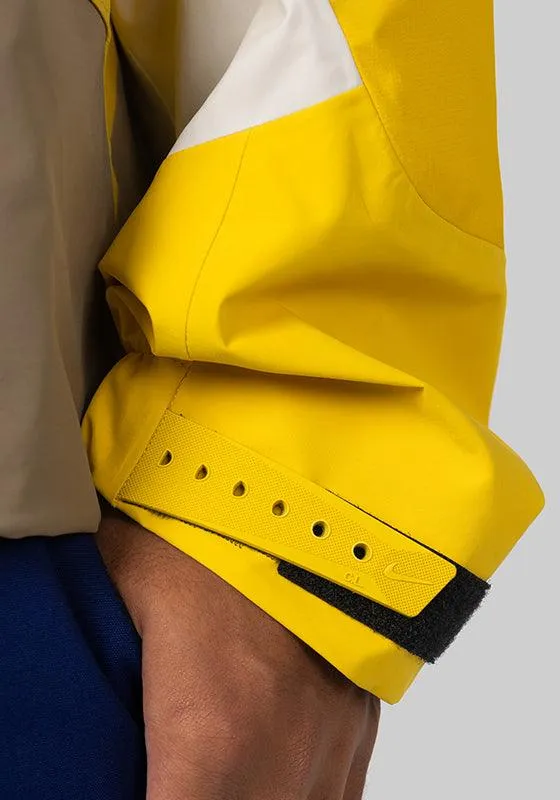 NOCTA X L'ART Balaclava Tech Hooded Jacket - Khaki/Vivid Sulfur