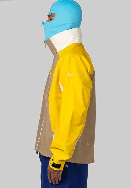 NOCTA X L'ART Balaclava Tech Hooded Jacket - Khaki/Vivid Sulfur