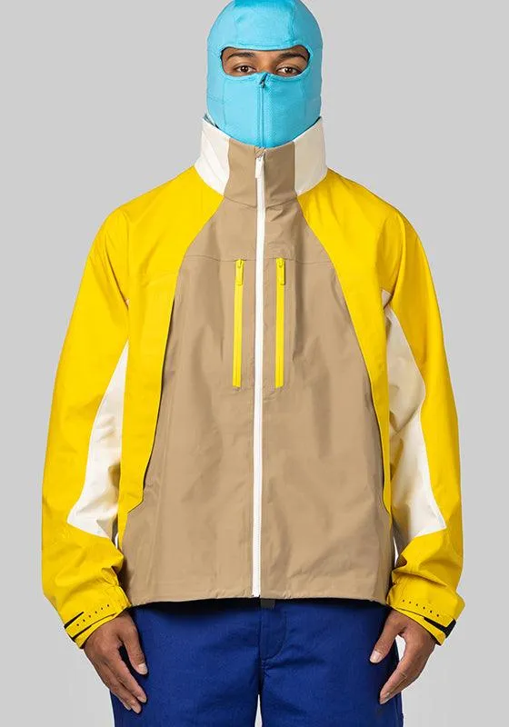 NOCTA X L'ART Balaclava Tech Hooded Jacket - Khaki/Vivid Sulfur
