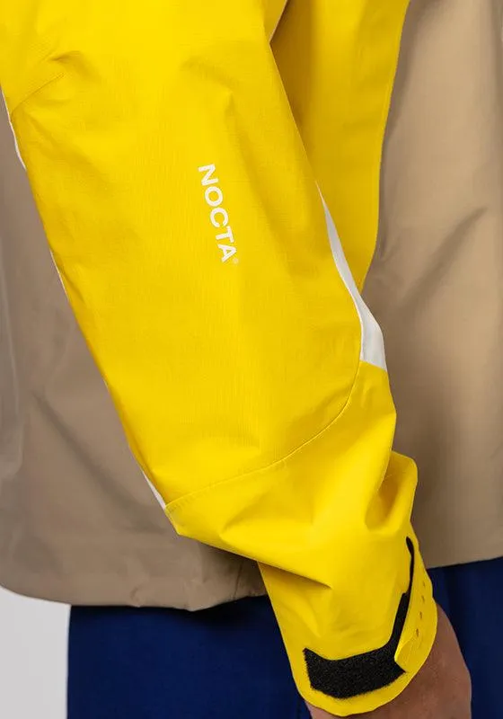 NOCTA X L'ART Balaclava Tech Hooded Jacket - Khaki/Vivid Sulfur