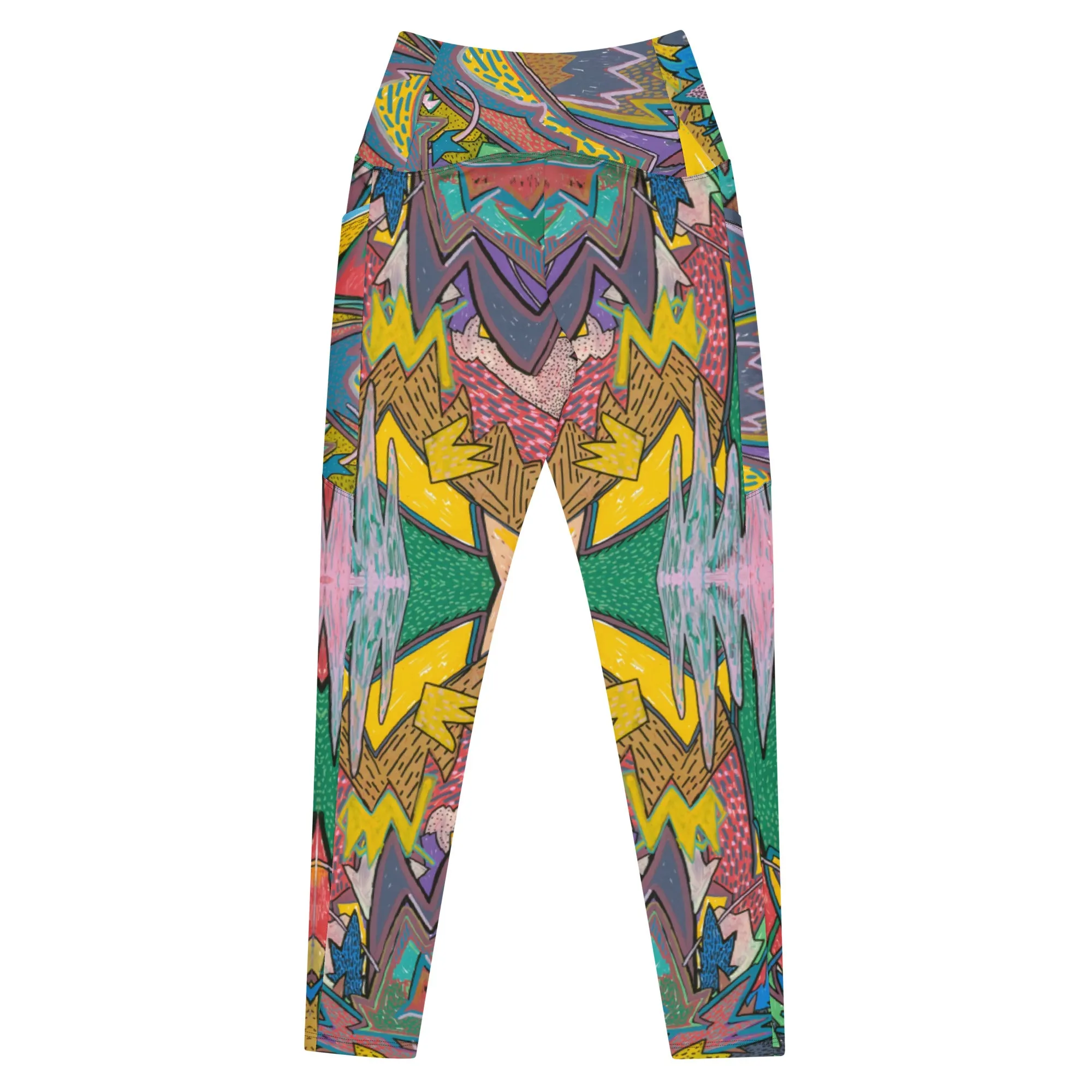 One eyed Graffiti Leggings with pockets