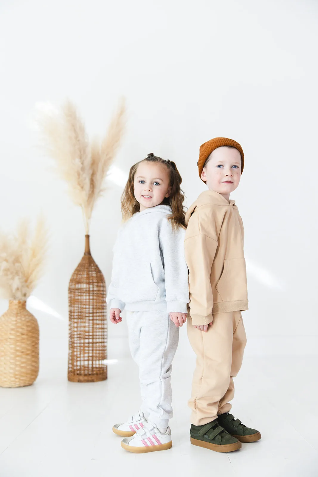 Organic Cotton Hoodie & Jogger Set | Beige