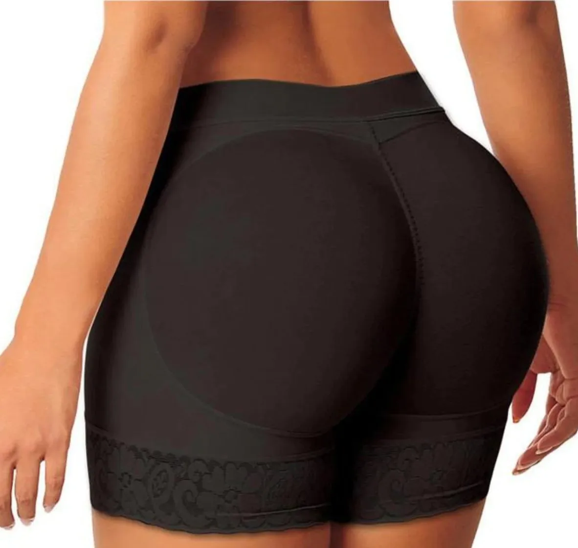 Padded Body Shaper Butt Lifter Panty in Beige