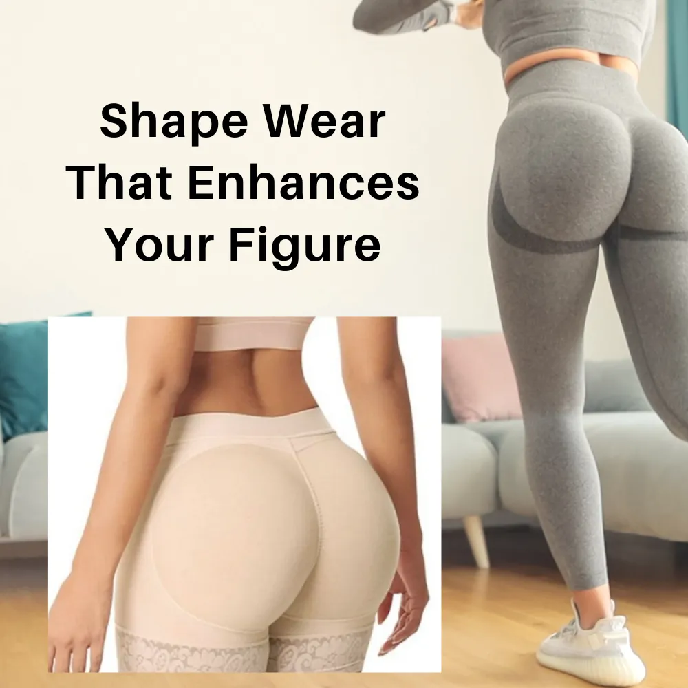 Padded Body Shaper Butt Lifter Panty in Beige