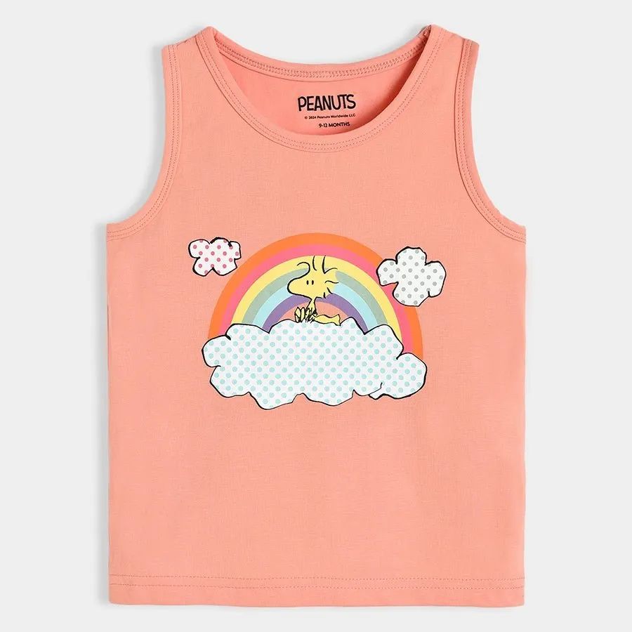 Peanuts™ Showy Lycra Multicolor Vest Pack of 3
