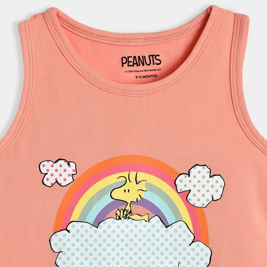 Peanuts™ Showy Lycra Multicolor Vest Pack of 3