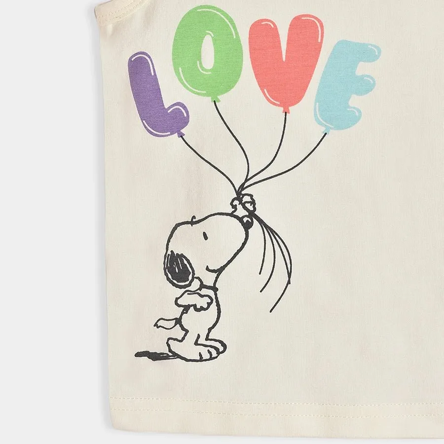 Peanuts™ Showy Lycra Multicolor Vest Pack of 3