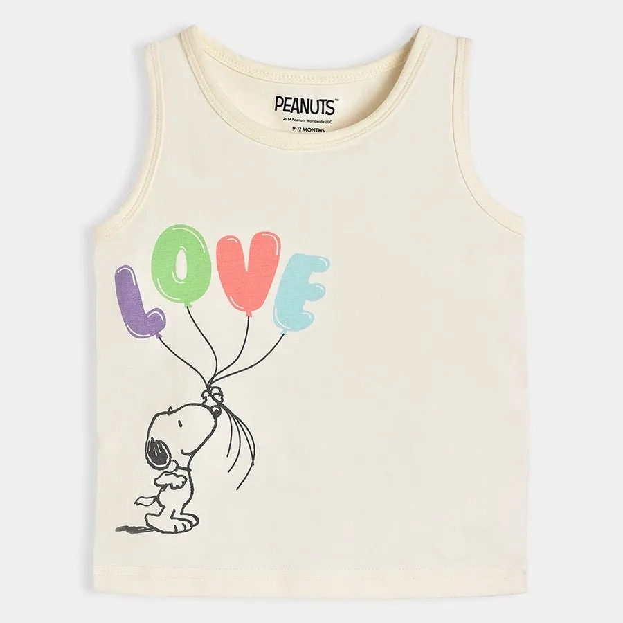 Peanuts™ Showy Lycra Multicolor Vest Pack of 3