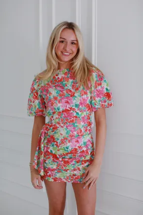 Pearson Mini Dress - Pink Multi