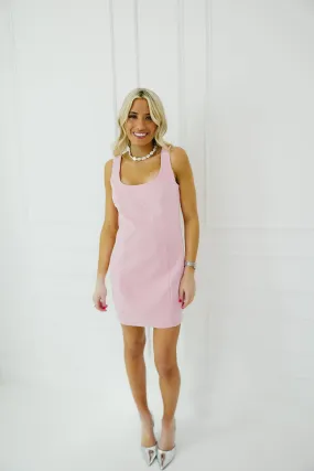Penelope Mini Dress - Pastel Pink