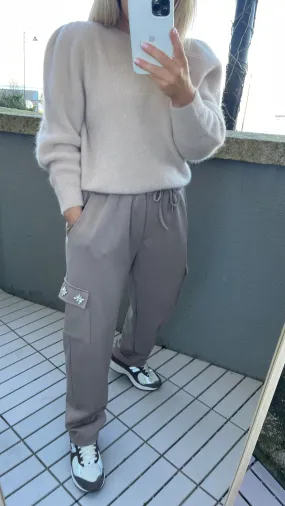 PERRIE SUPERSOFT JOGGERS - TAUPE