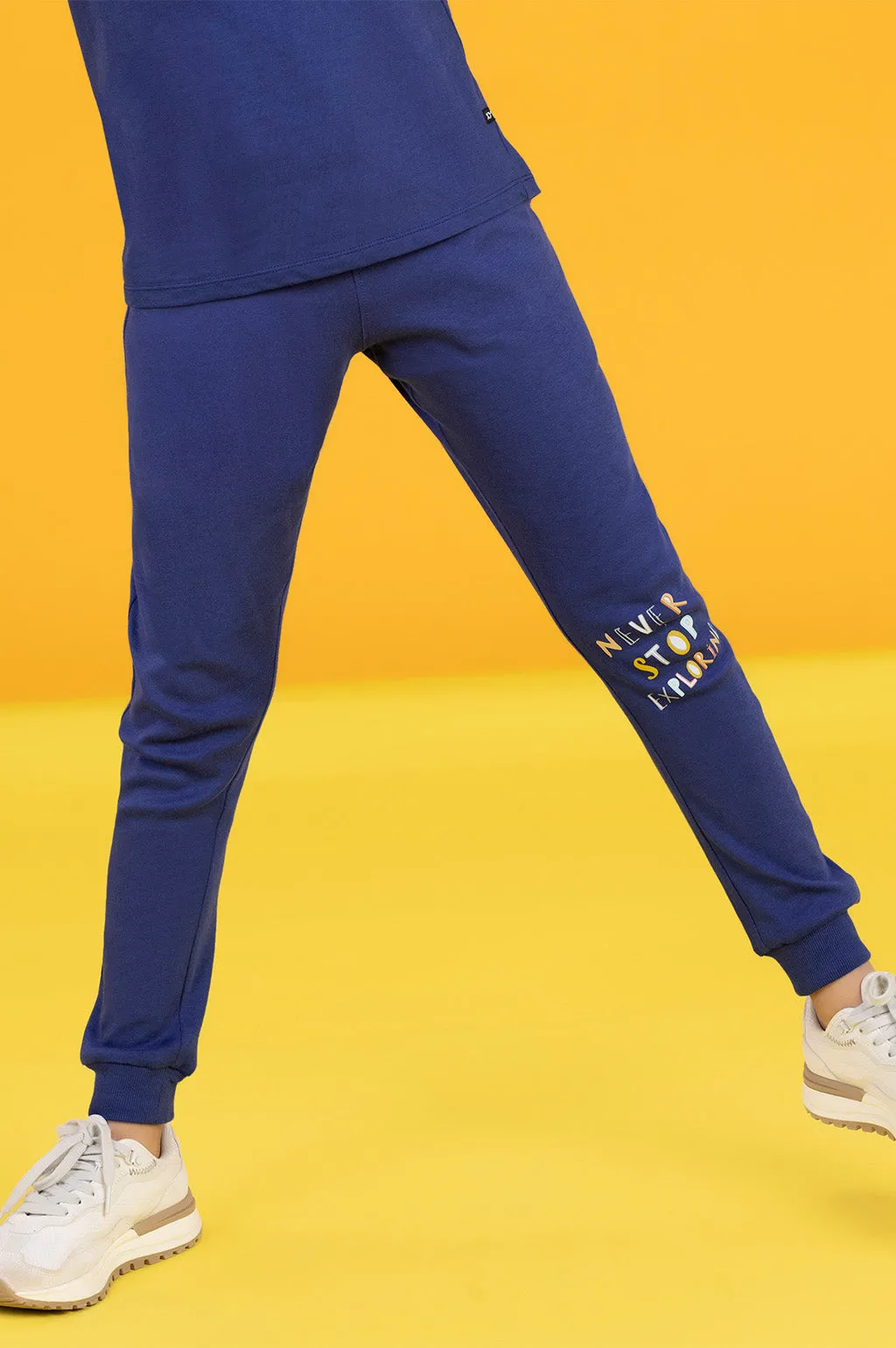 Playmate Boys Co-Ord Set Combed Cotton Blue