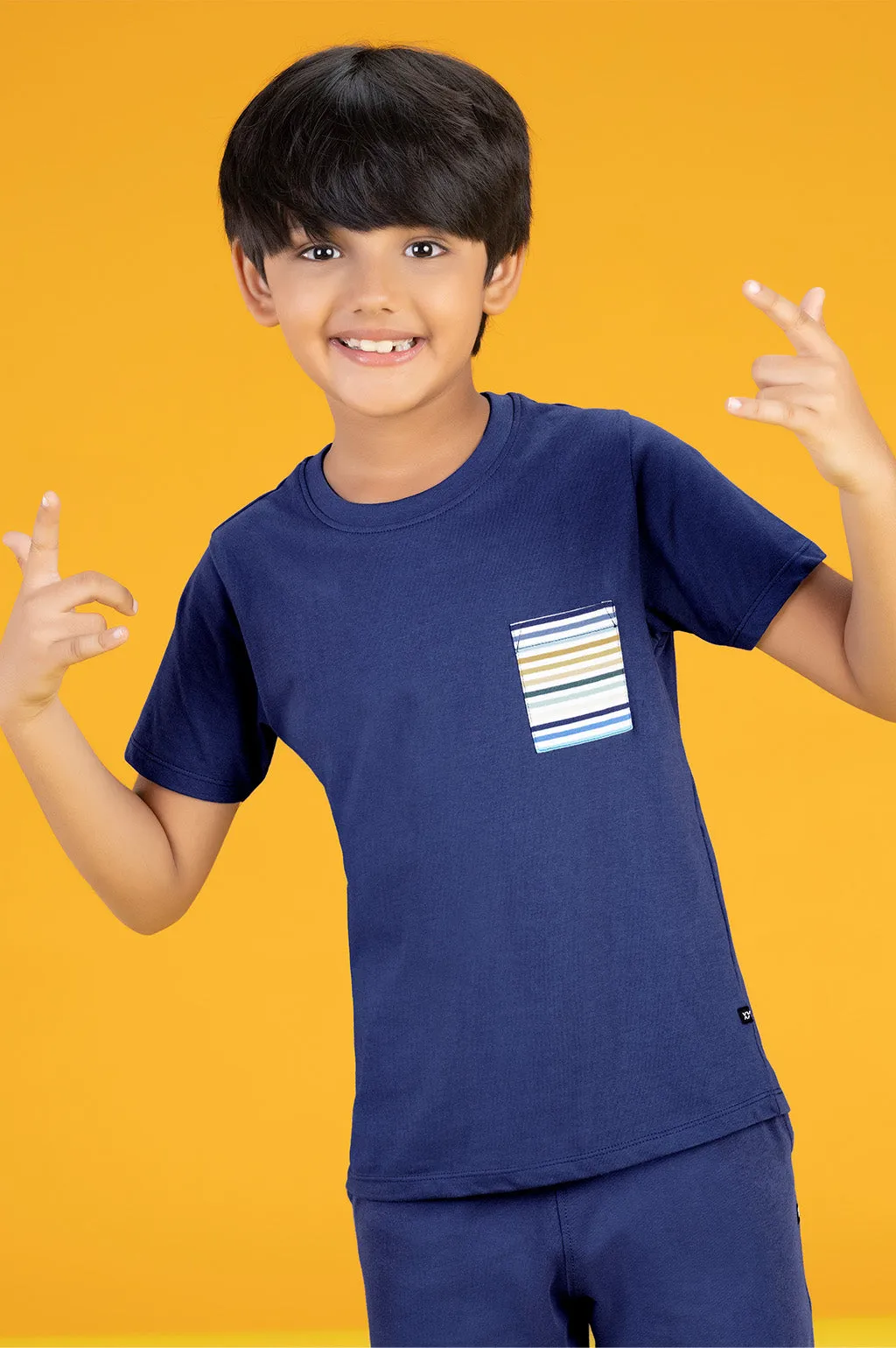Playmate Boys Co-Ord Set Combed Cotton Blue