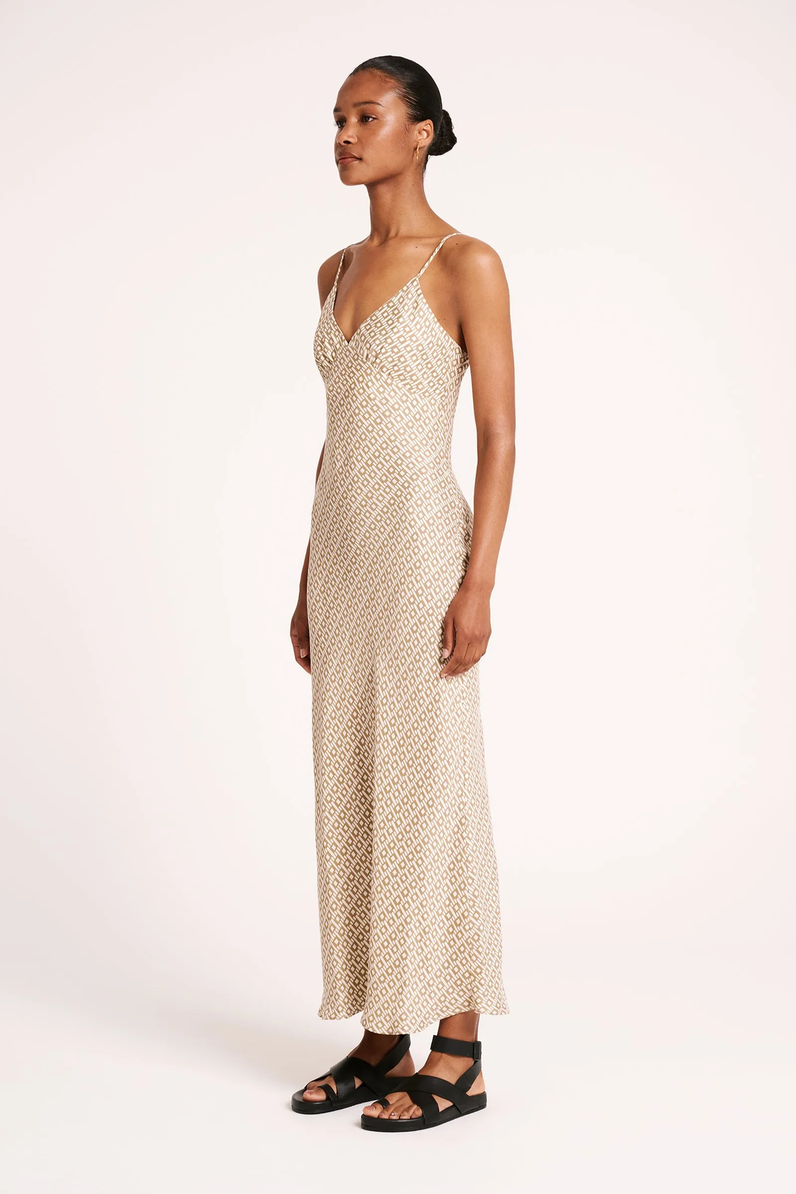 PRIYA CUPRO SLIP DRESS