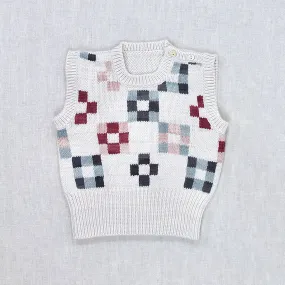 Quilt Block Vest in Mallow by Iver & Isla