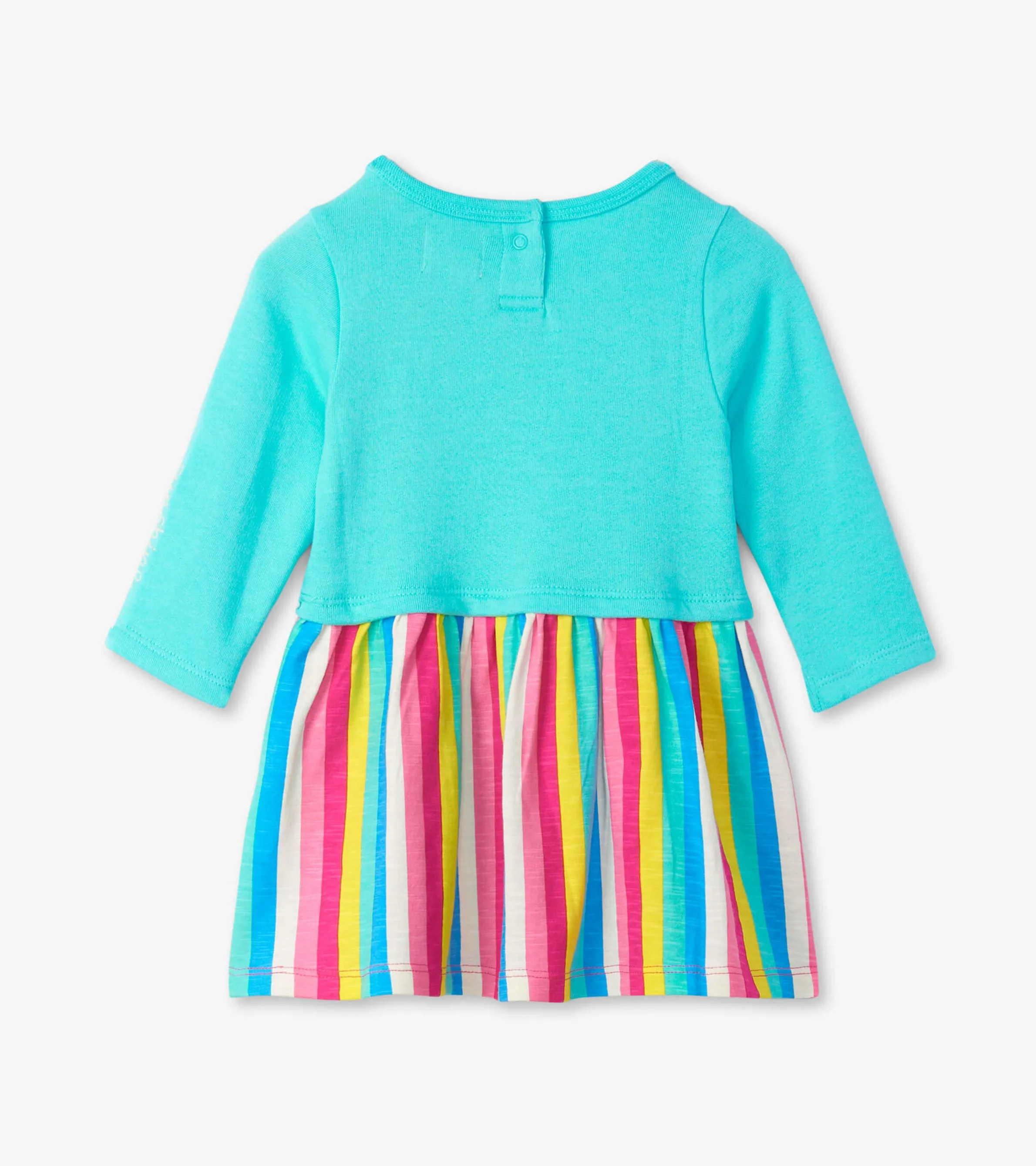 Radiant Rainbow Layered Knit Dress