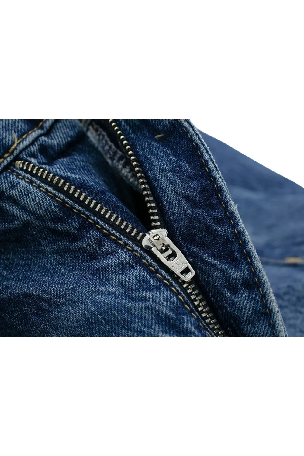'Rose' High-Waist Straight-Leg Long Jeans