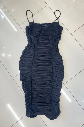 Ruched Princess Midi Dress