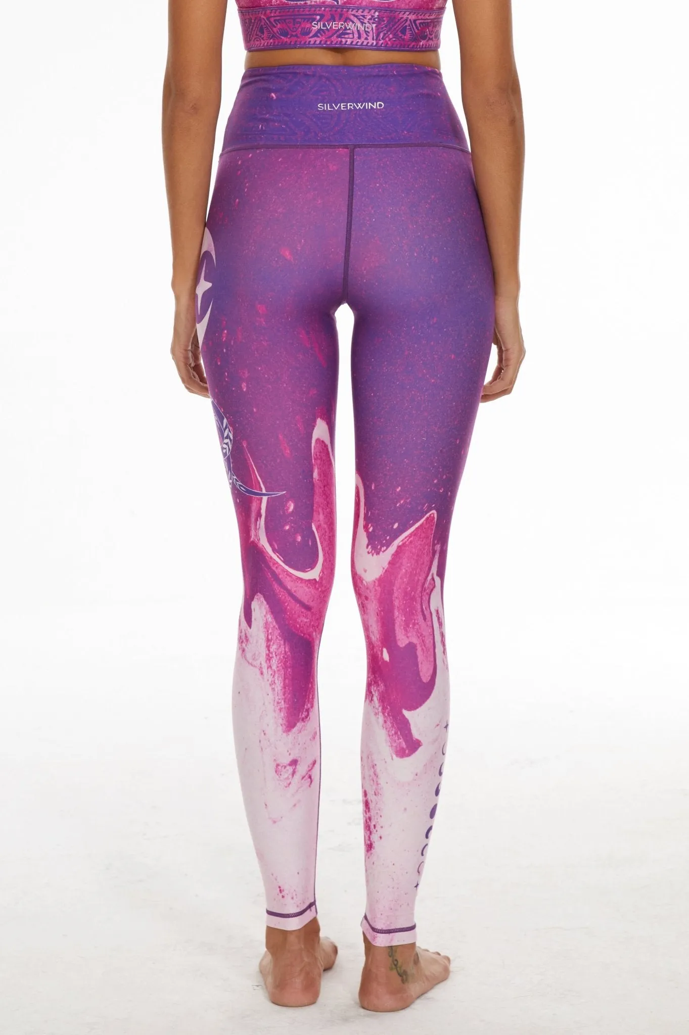 Serpent High-waisted Leggings - Indigo