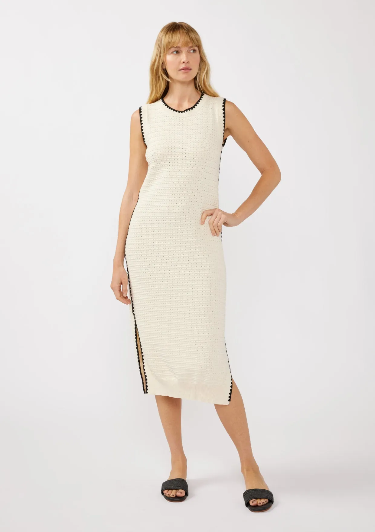Side Slit Chain Link Tank Dress