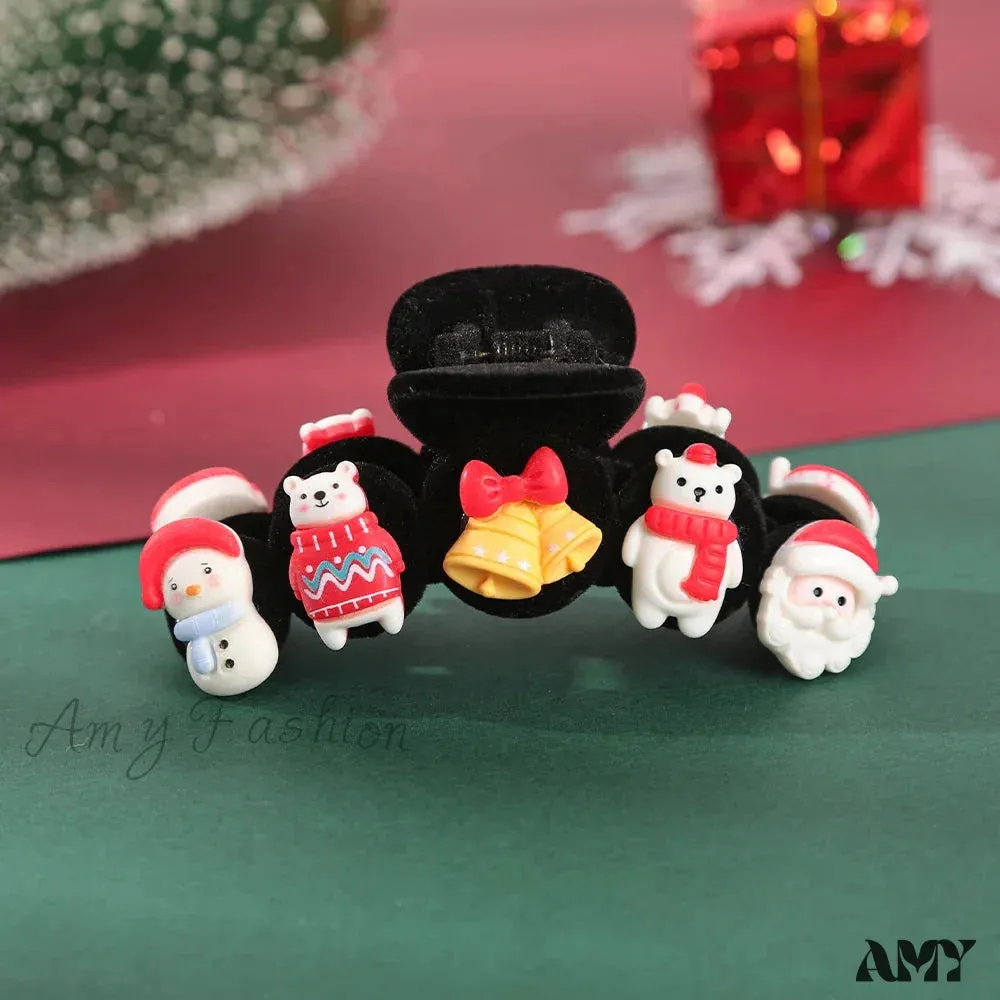 Snowman Flocking Winter Fashion Hair Accessory