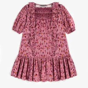 Souris Mini Girls Floral Dress - Pink