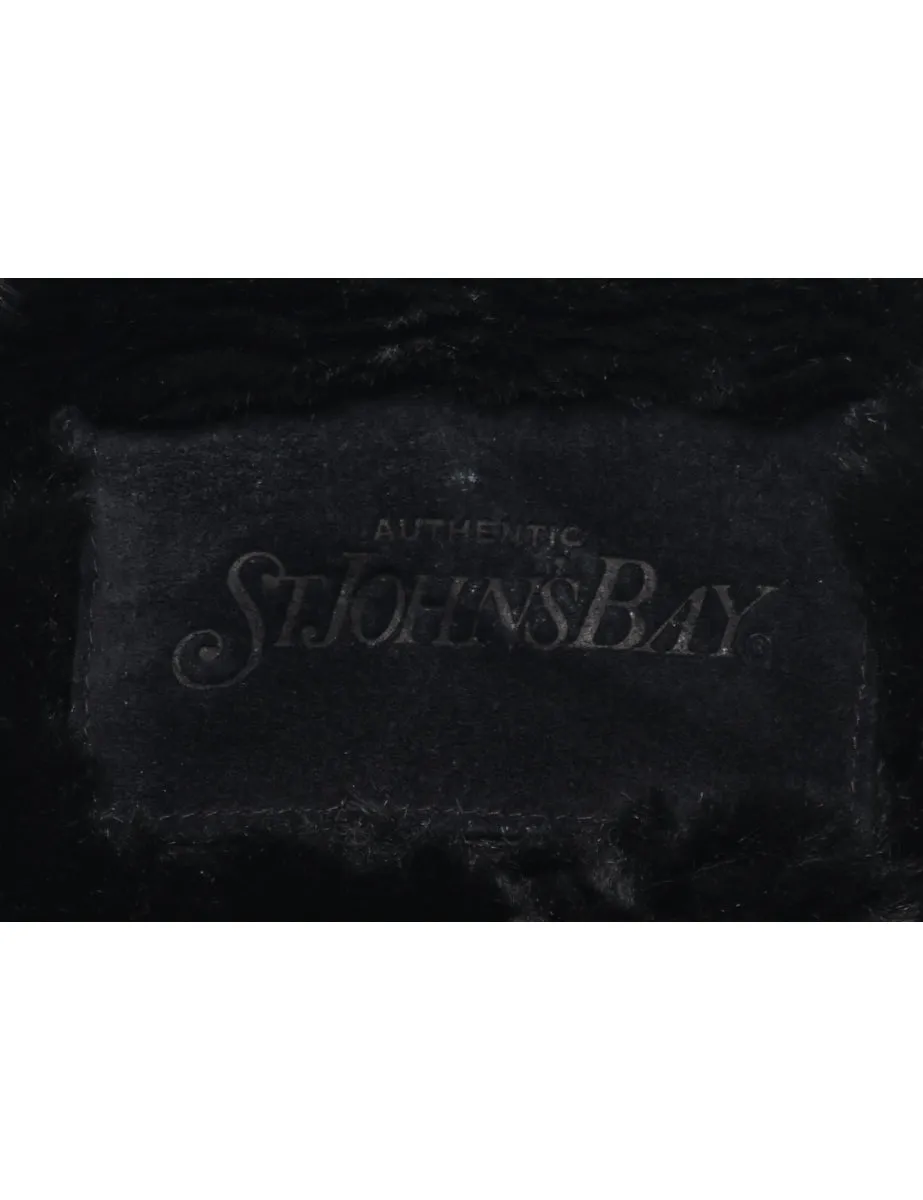 St John's Bay Shearling Suede Jacket - M