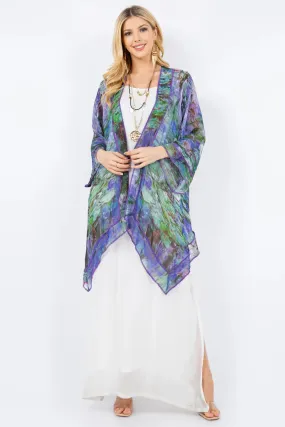 Sterling Style Short Butterfly Jacket - VC200SBJ BLUE WATER LILIES