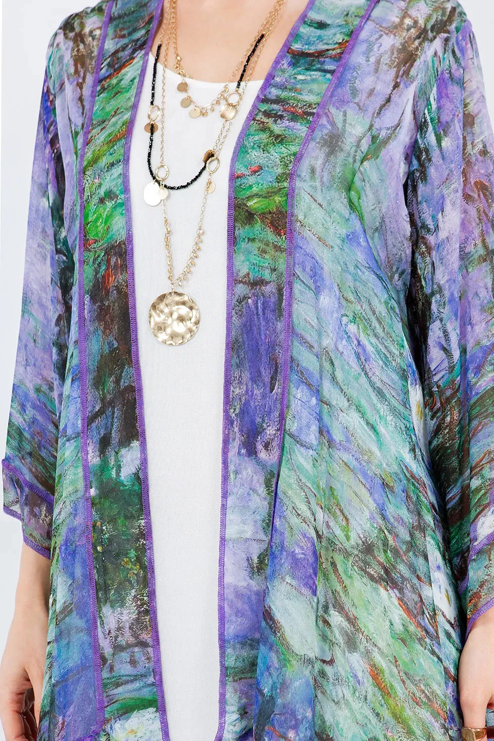 Sterling Style Short Butterfly Jacket - VC200SBJ BLUE WATER LILIES