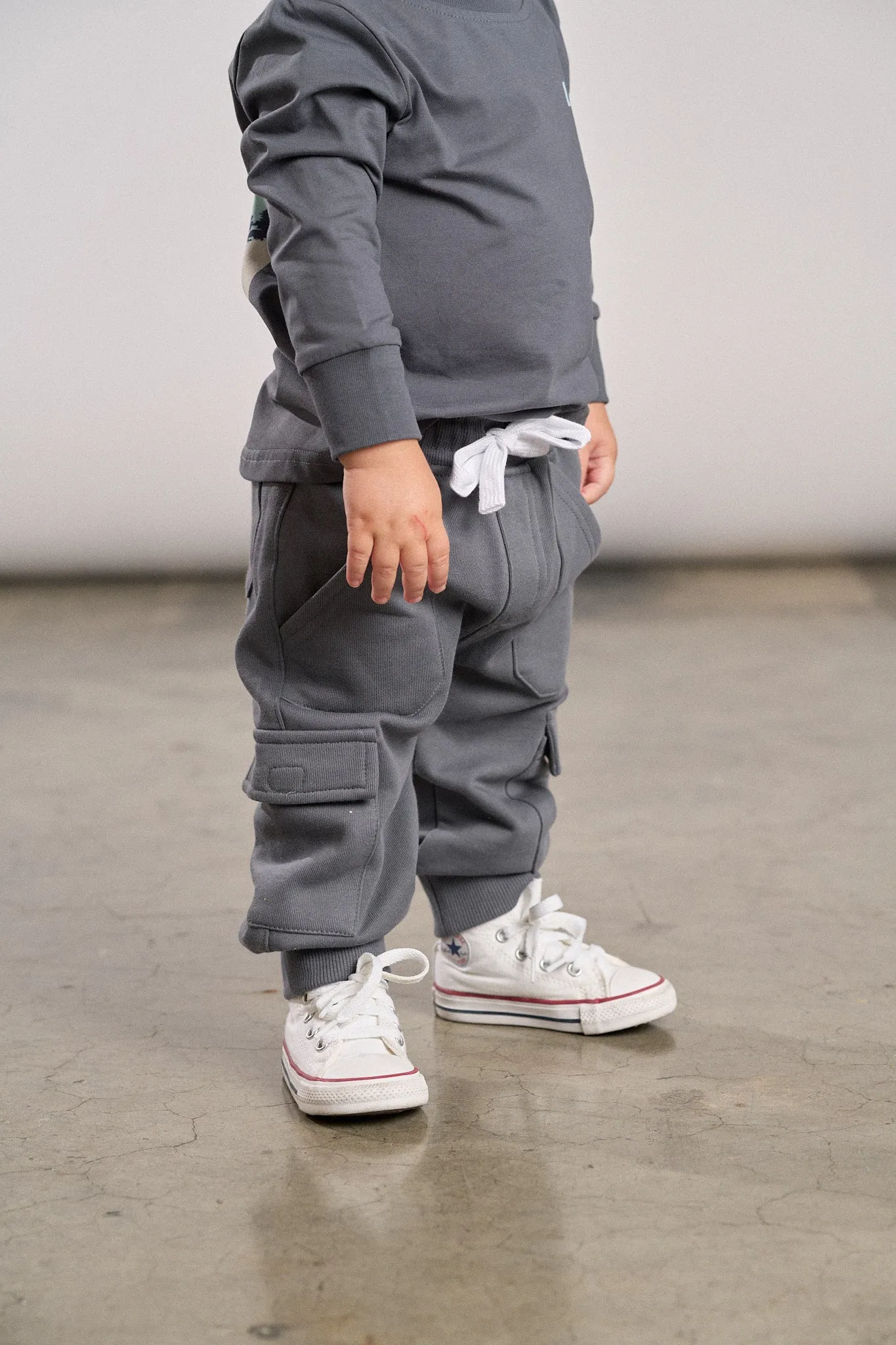 Stitch Pocket Cargo Jogger - Smoke