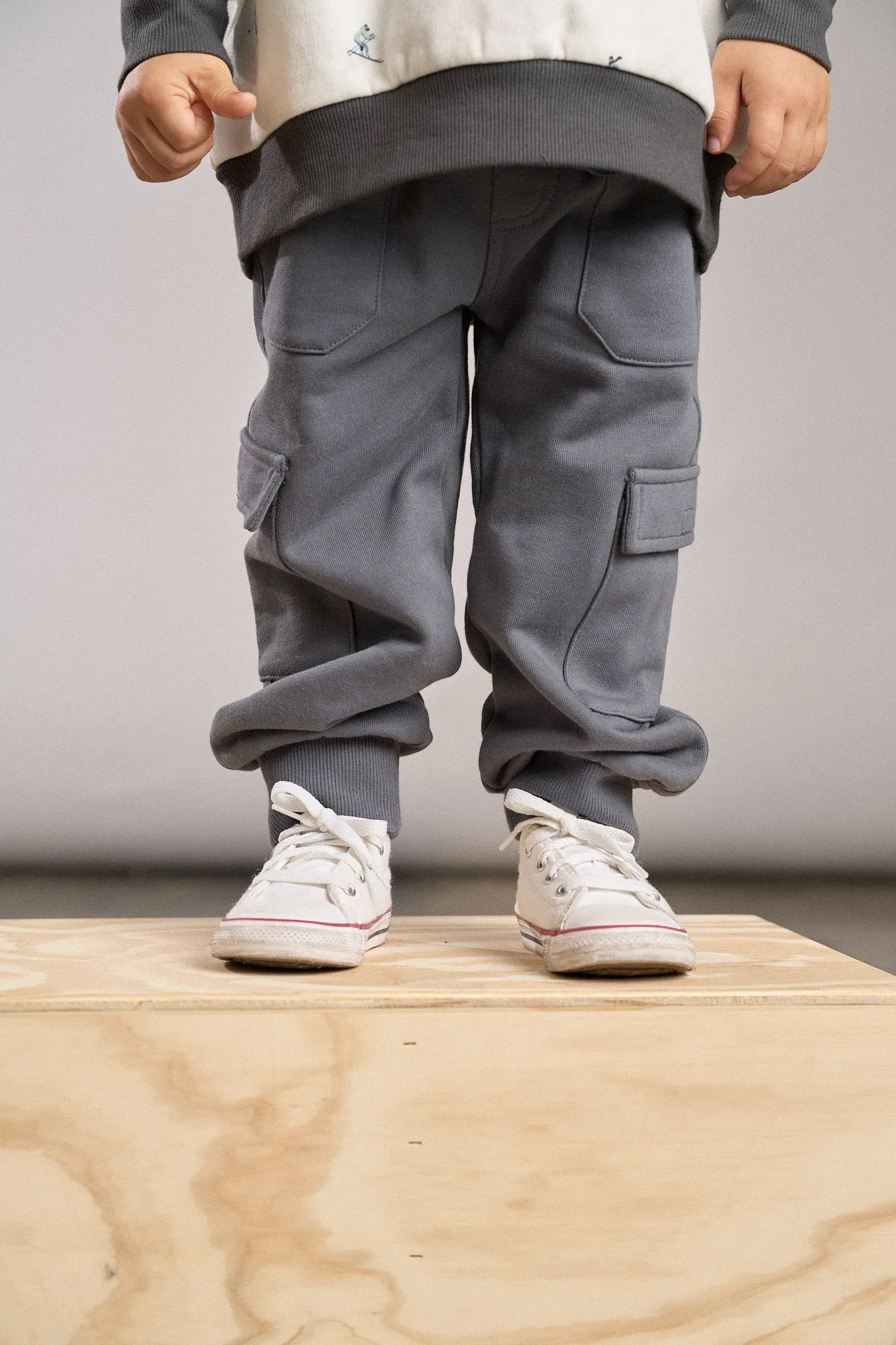 Stitch Pocket Cargo Jogger - Smoke
