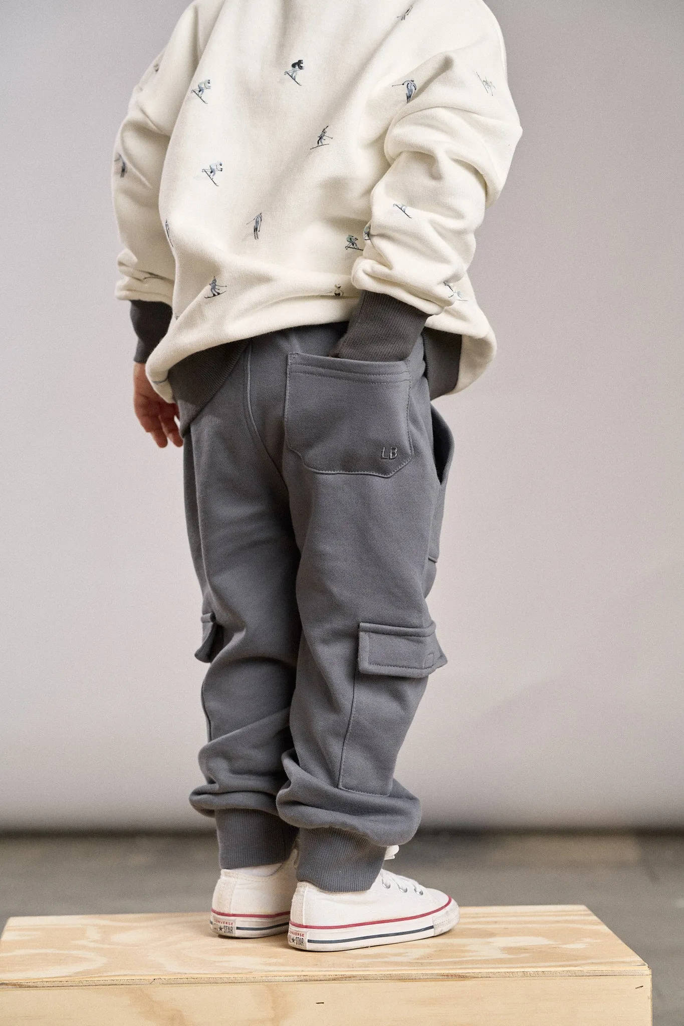 Stitch Pocket Cargo Jogger - Smoke