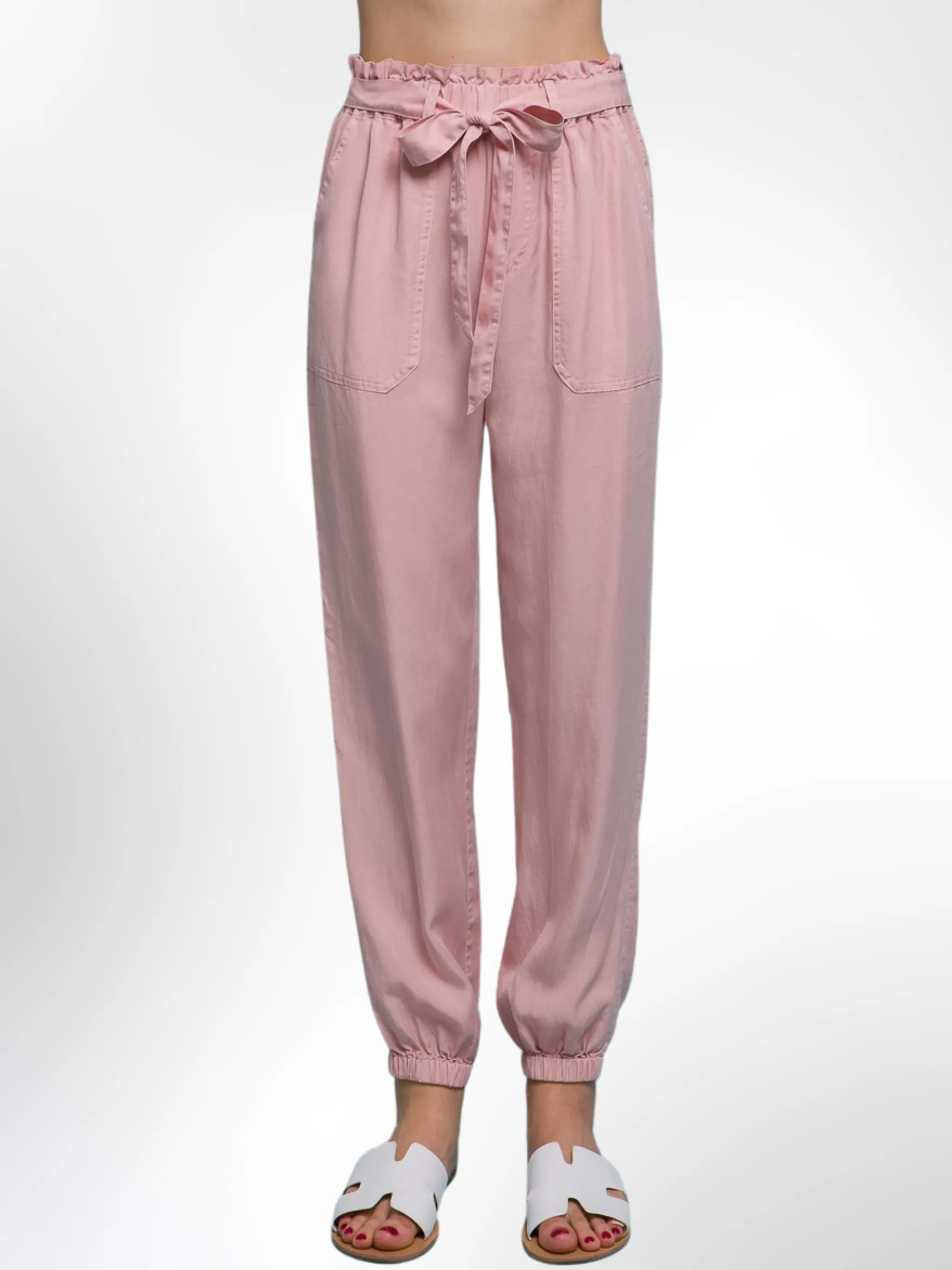 Stone Pink Tencel Joggers