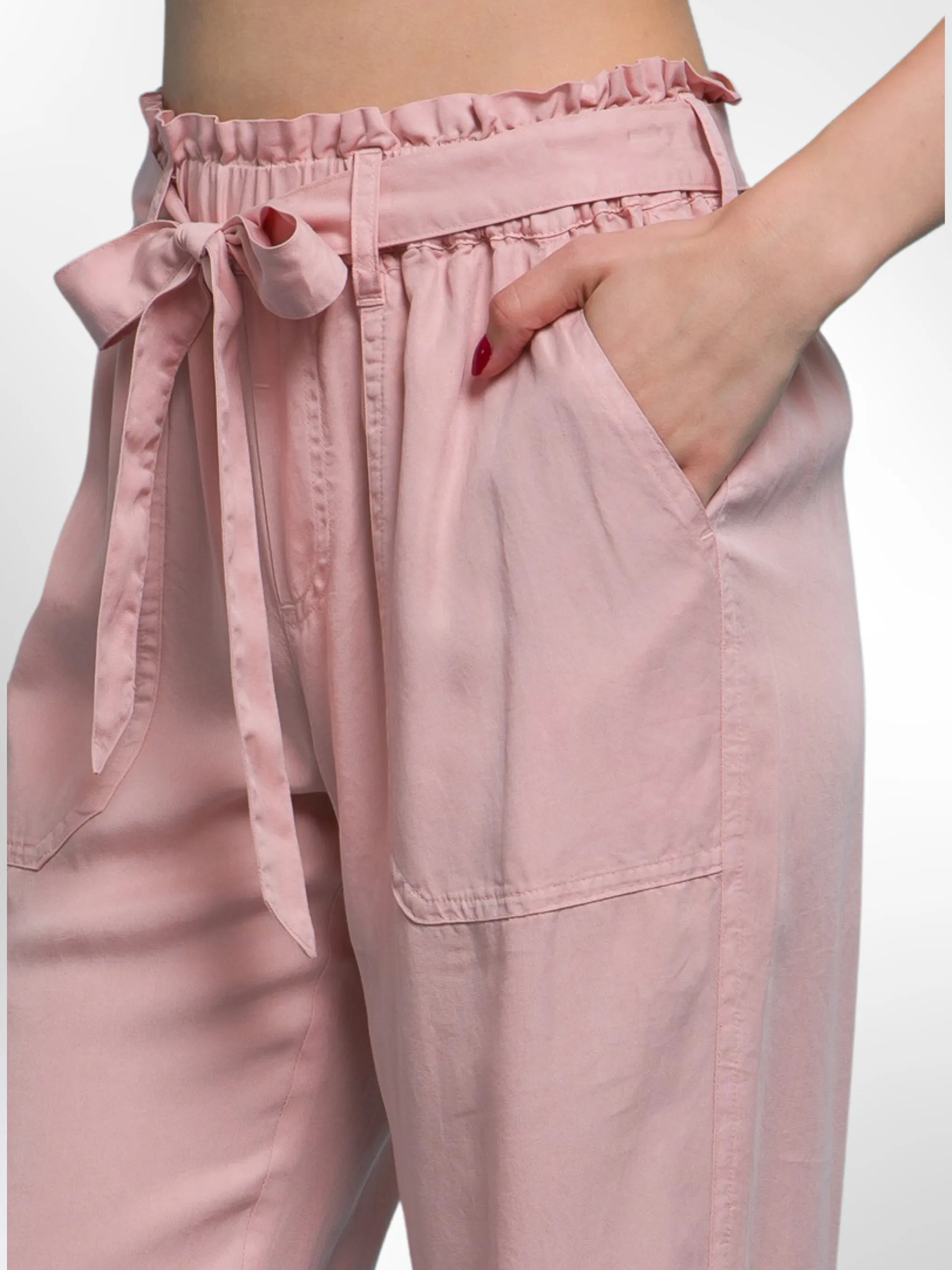 Stone Pink Tencel Joggers