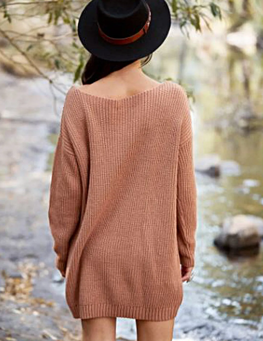 Sunday Morning Knit Dress in Salmon by Sundays the Label