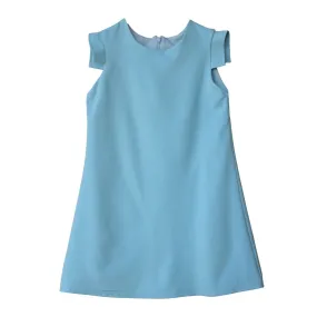 Susanne Lively Designs Blue Ponte Knit A-Line Dress