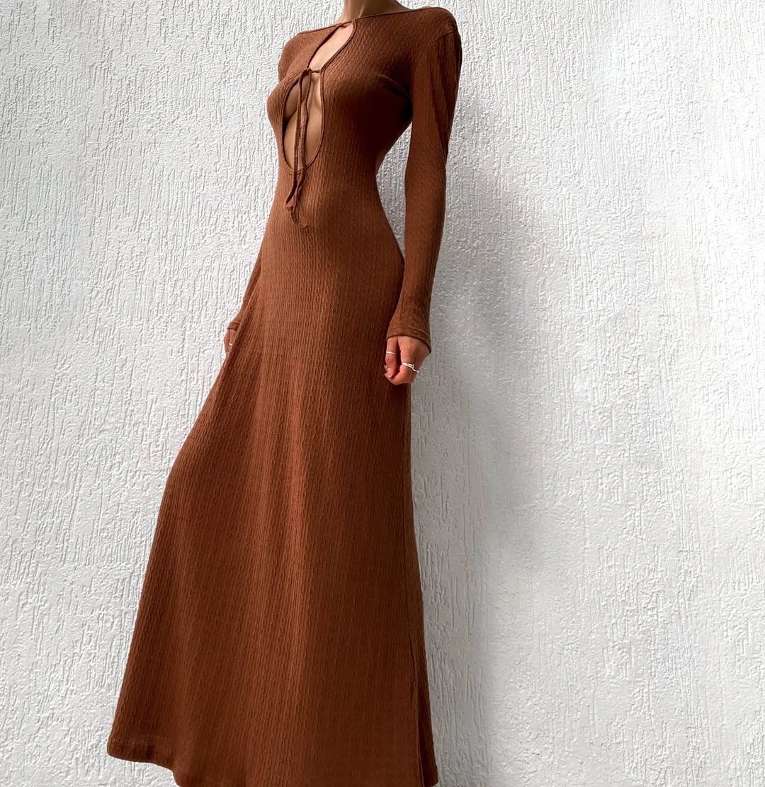 Tallulah Maxi Dress - Chestnut