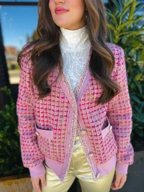 The Cassie Tweed Cardi-Coat