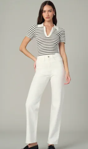 The Jess Pointelle Polo Shirt