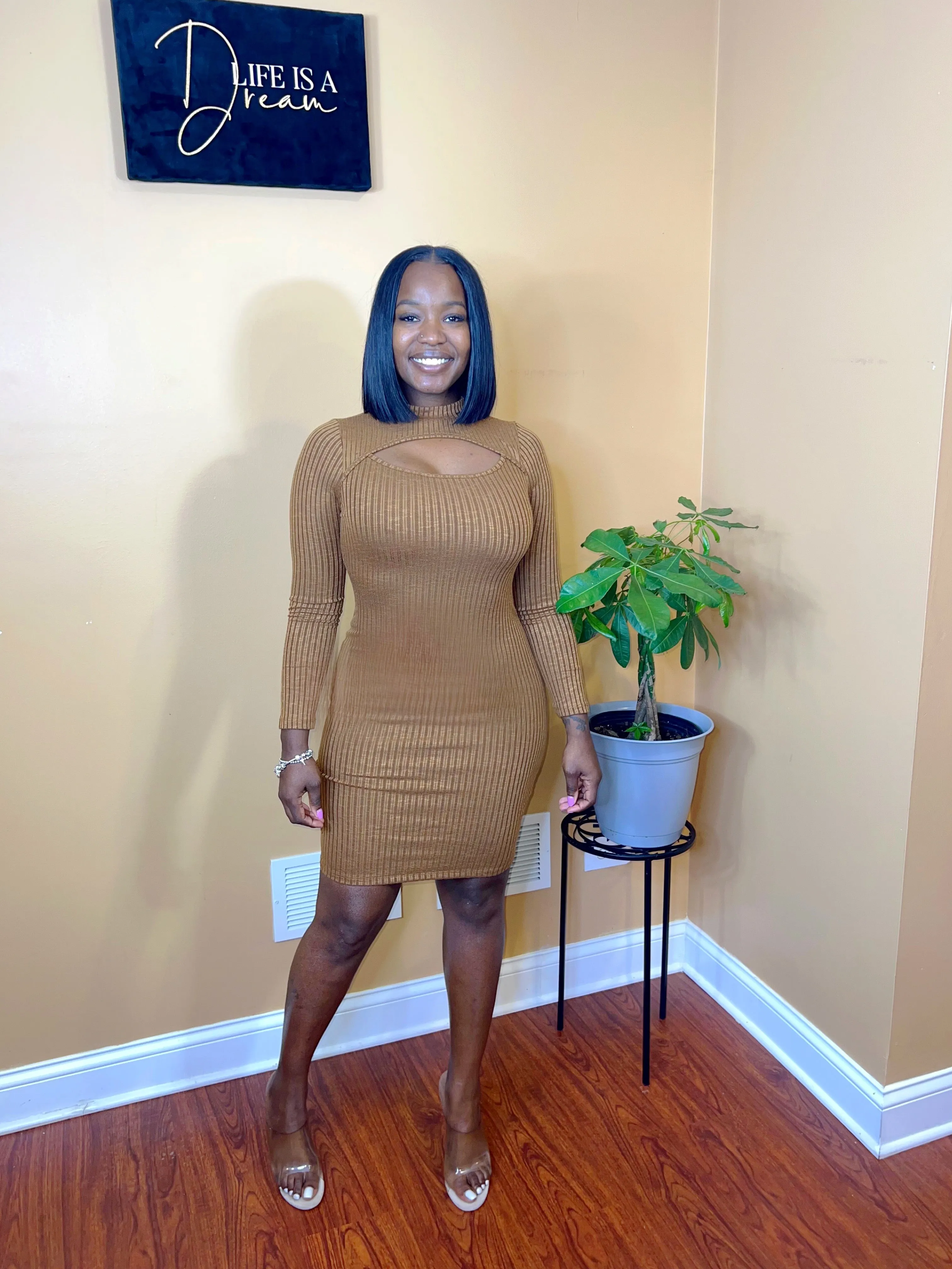 The Mock Neck Dress