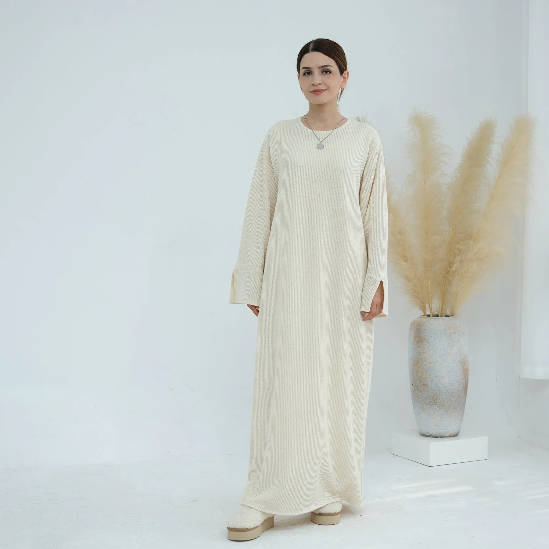 Thickened Knitted Sweater Dress