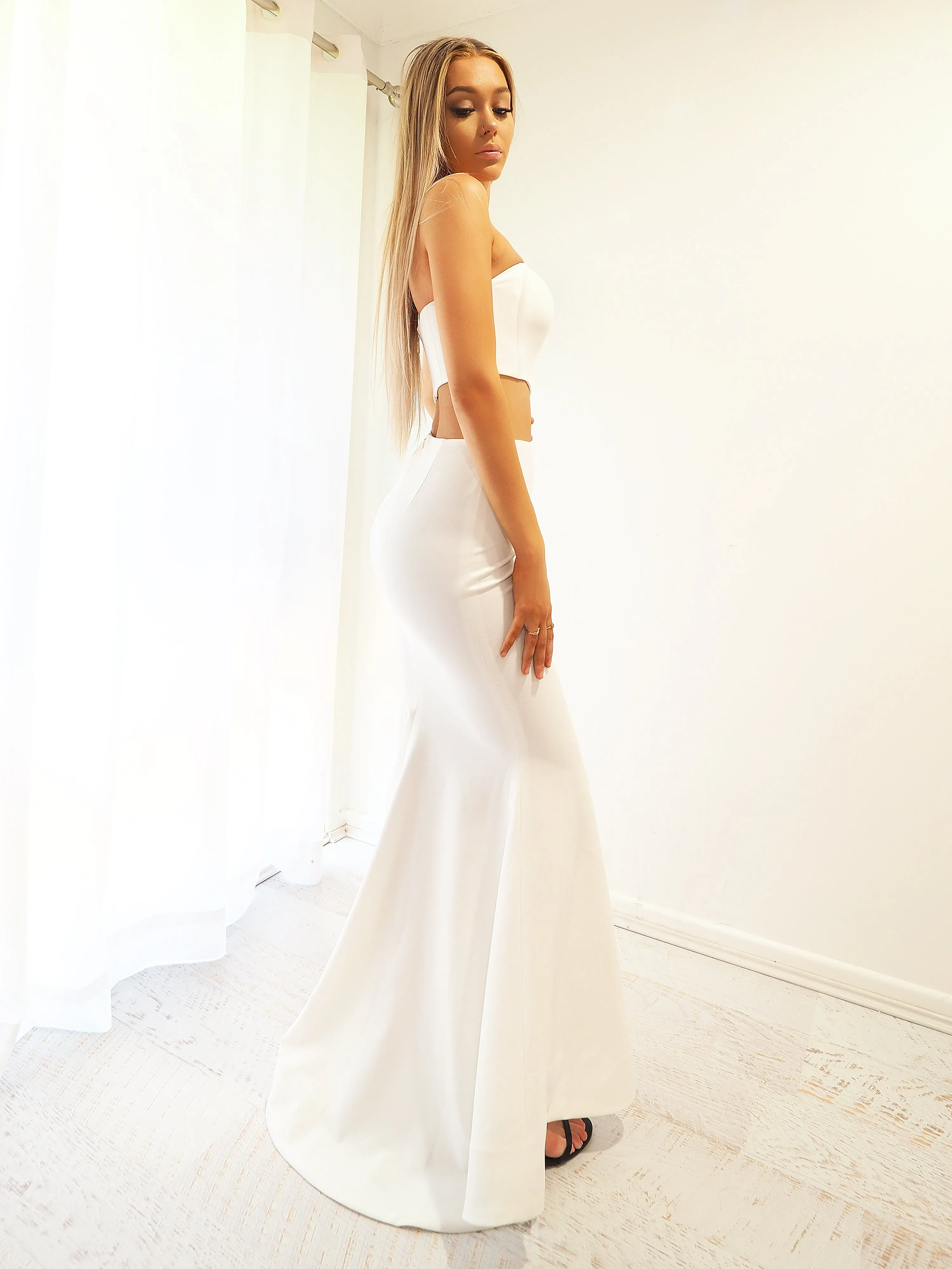 Two piece mermaid skirt dress