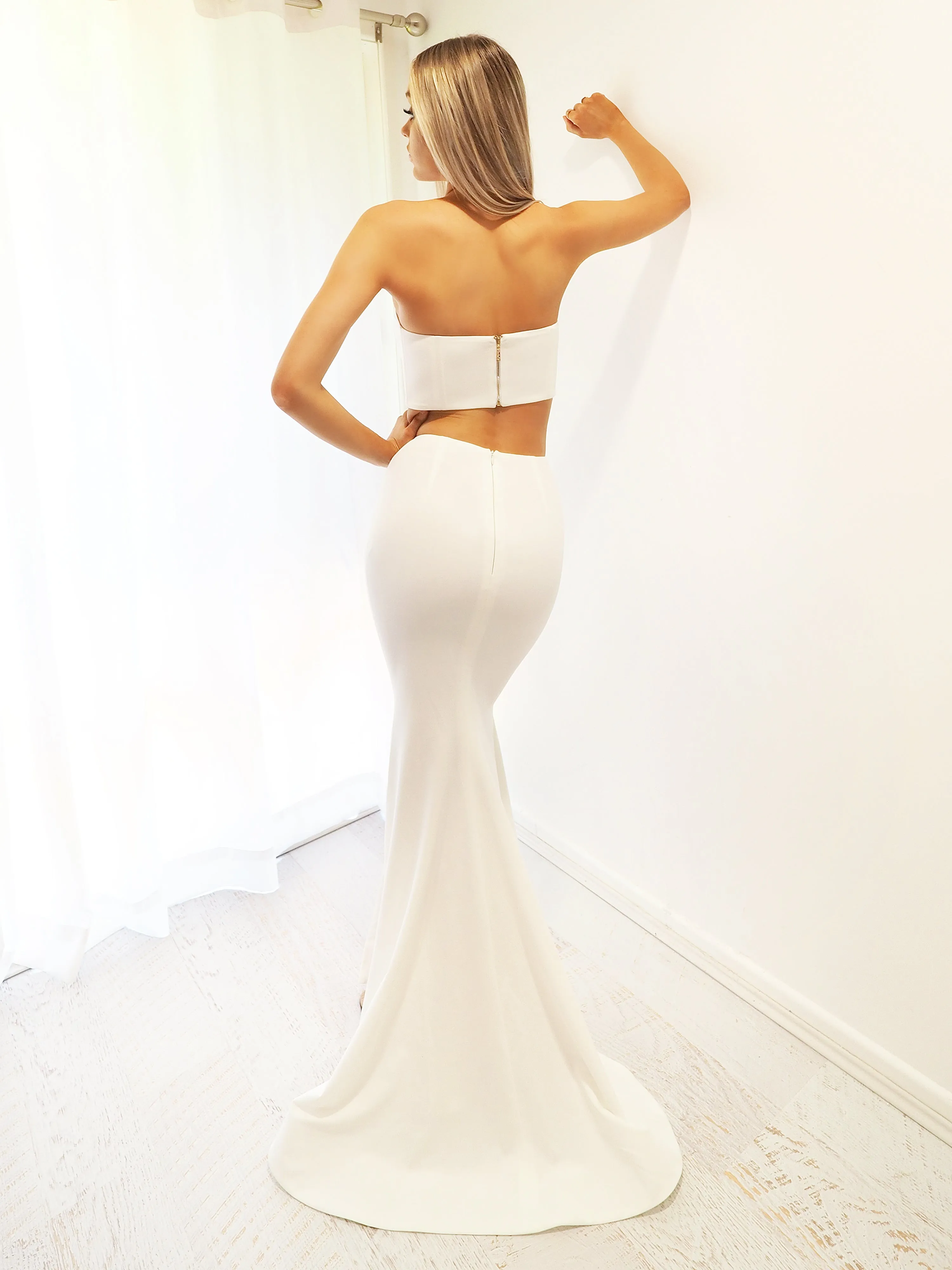 Two piece mermaid skirt dress