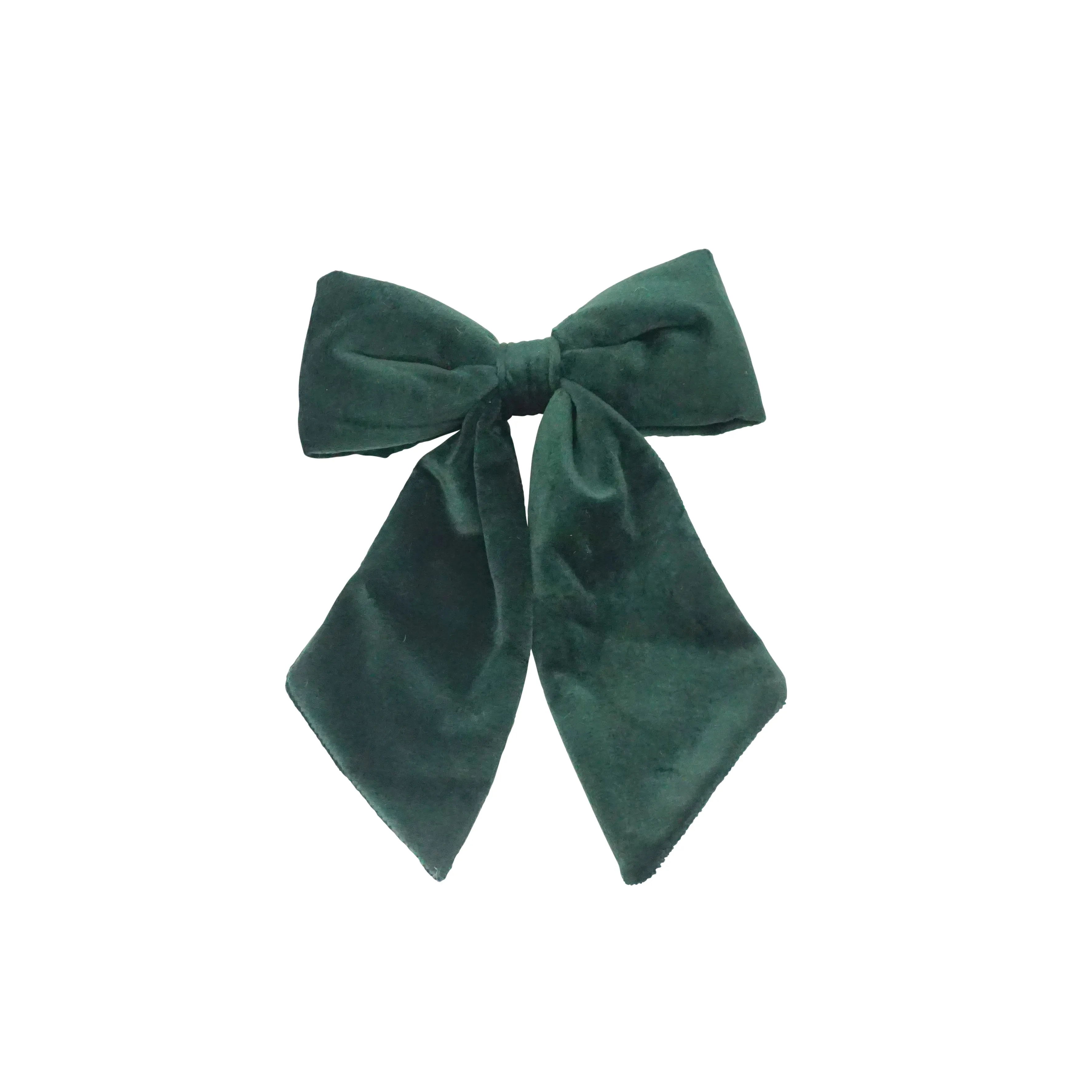 Velvet Padded Bow Statement Clips