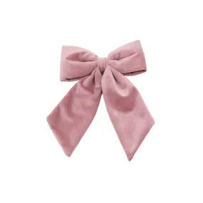 Velvet Padded Bow Statement Clips