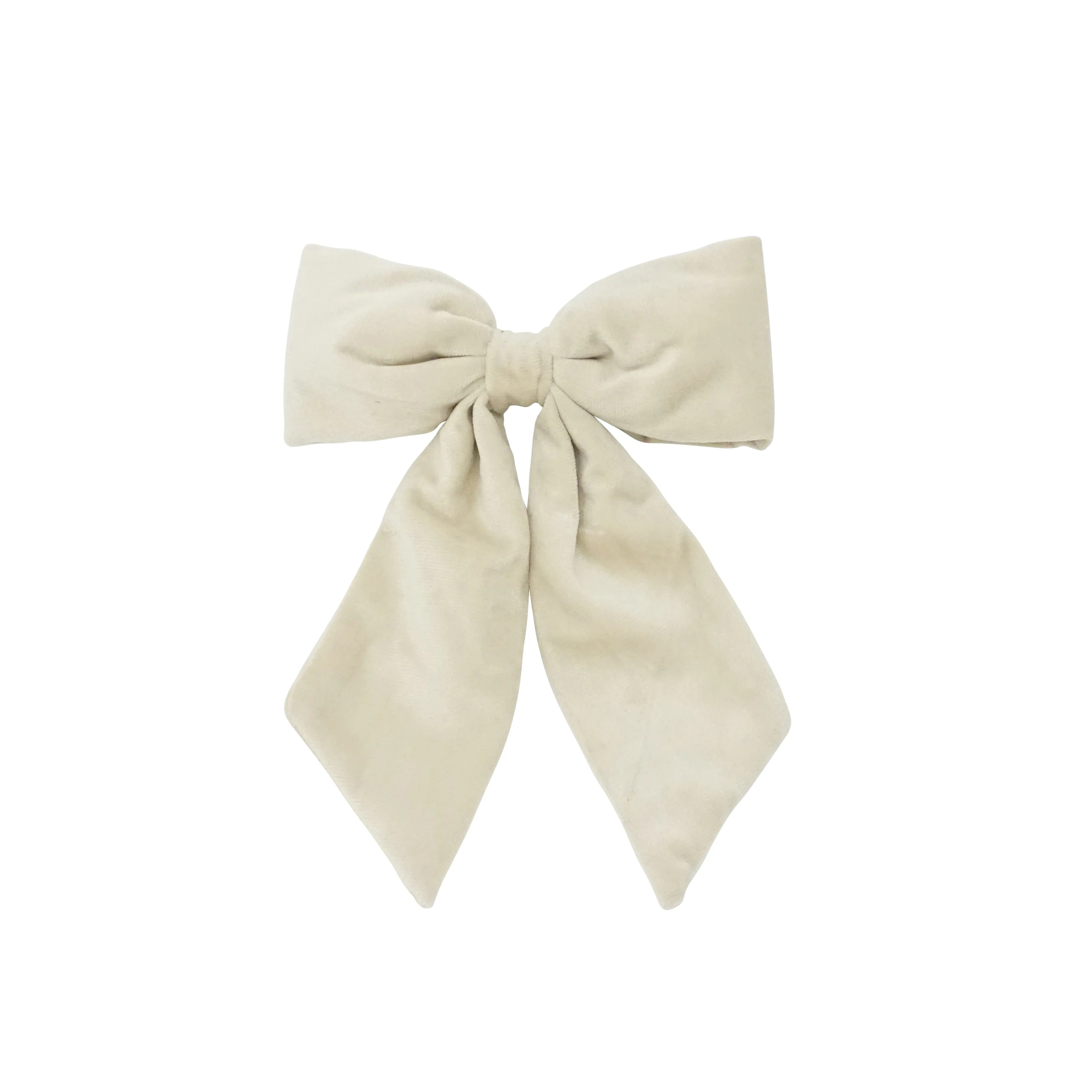 Velvet Padded Bow Statement Clips