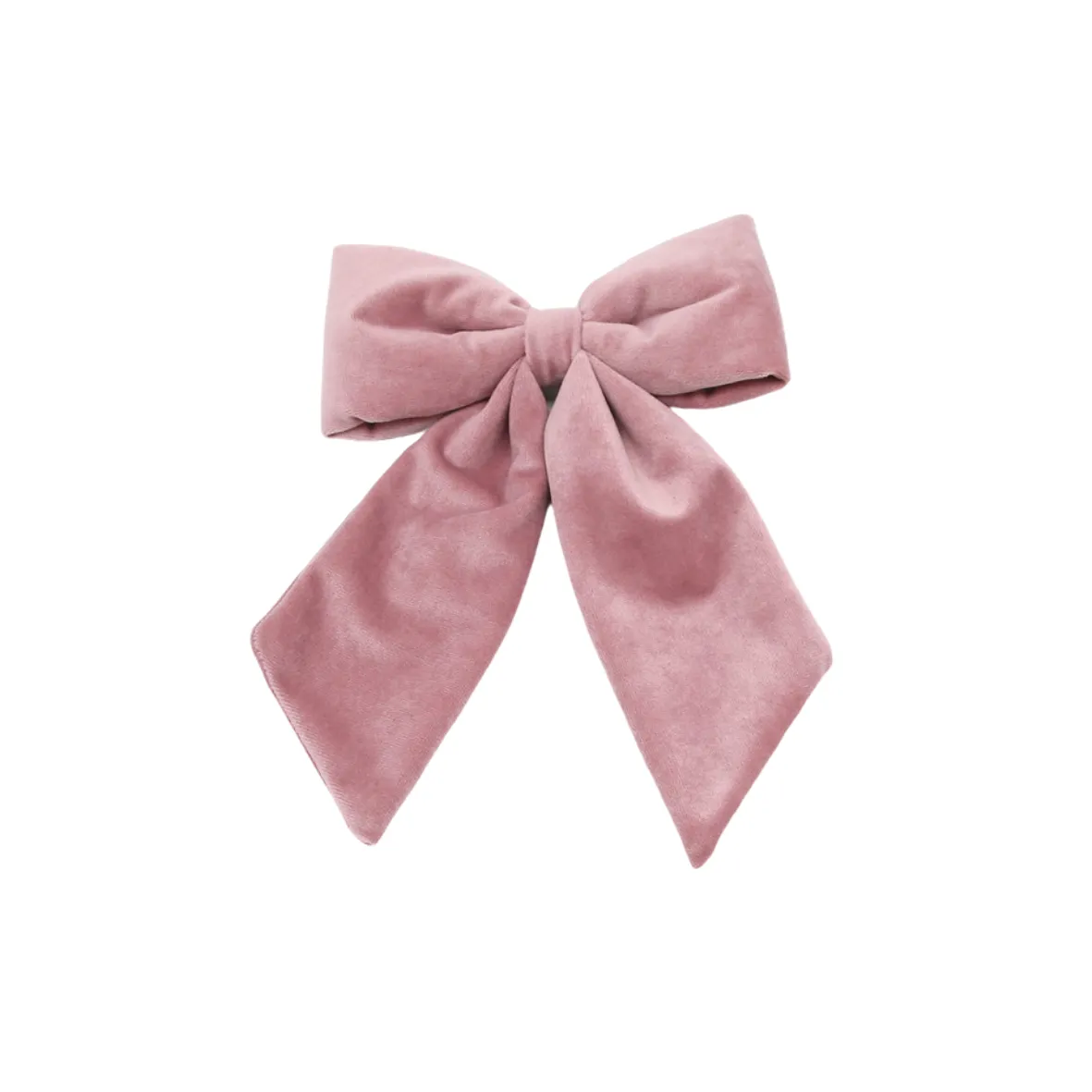 Velvet Padded Bow Statement Clips