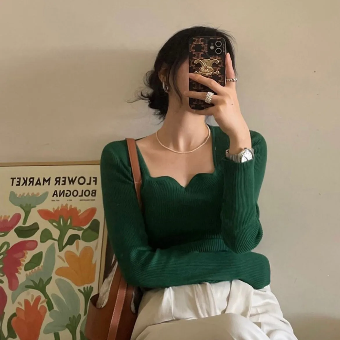 Wavy Square Knit