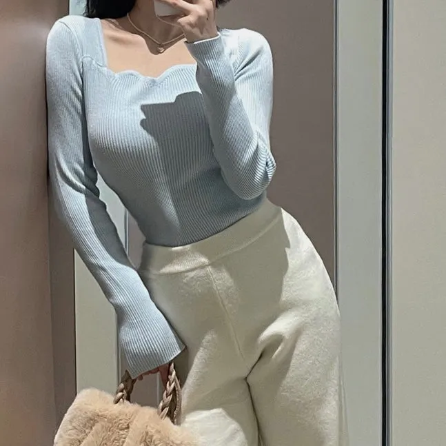 Wavy Square Knit